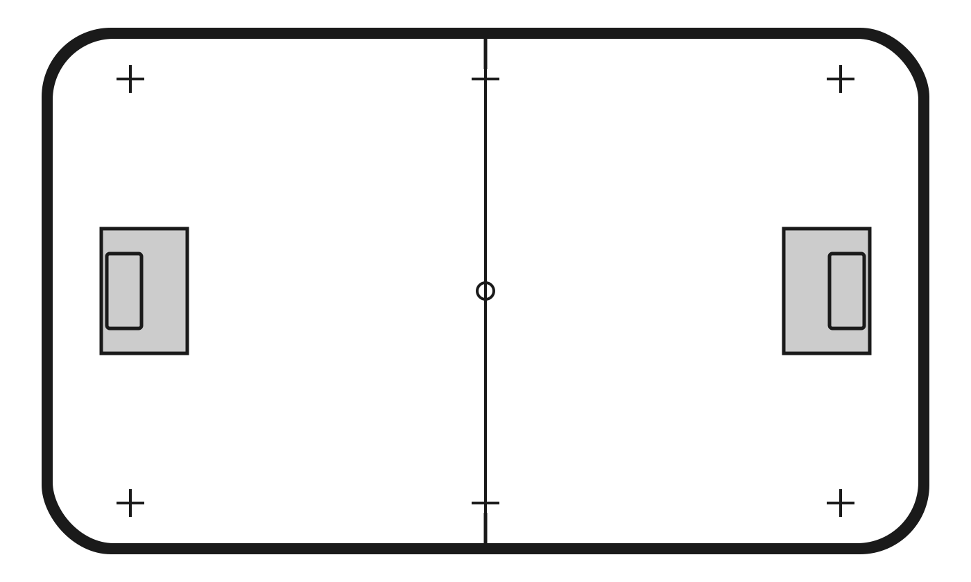 Floorball court diagram